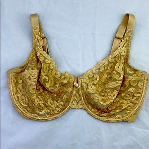 Wacoal 36DDD 85199 Arabesque Embroidered Nude bra